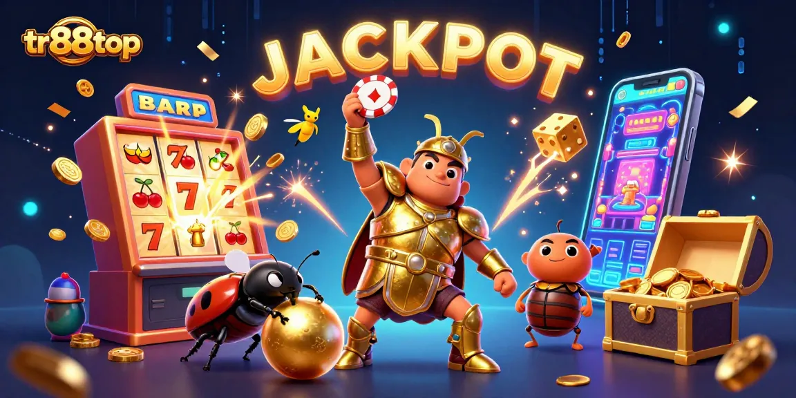 Engage in slots at tr88top with vibrant characters and dynamic casino elements, winning excitement.